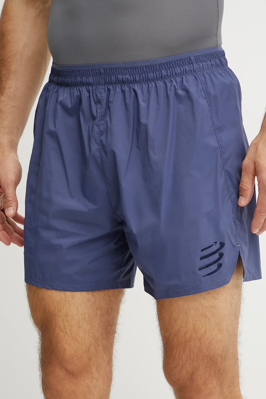 Levně Tréninkové šortky Compressport pánské, modrá barva, ASHM739