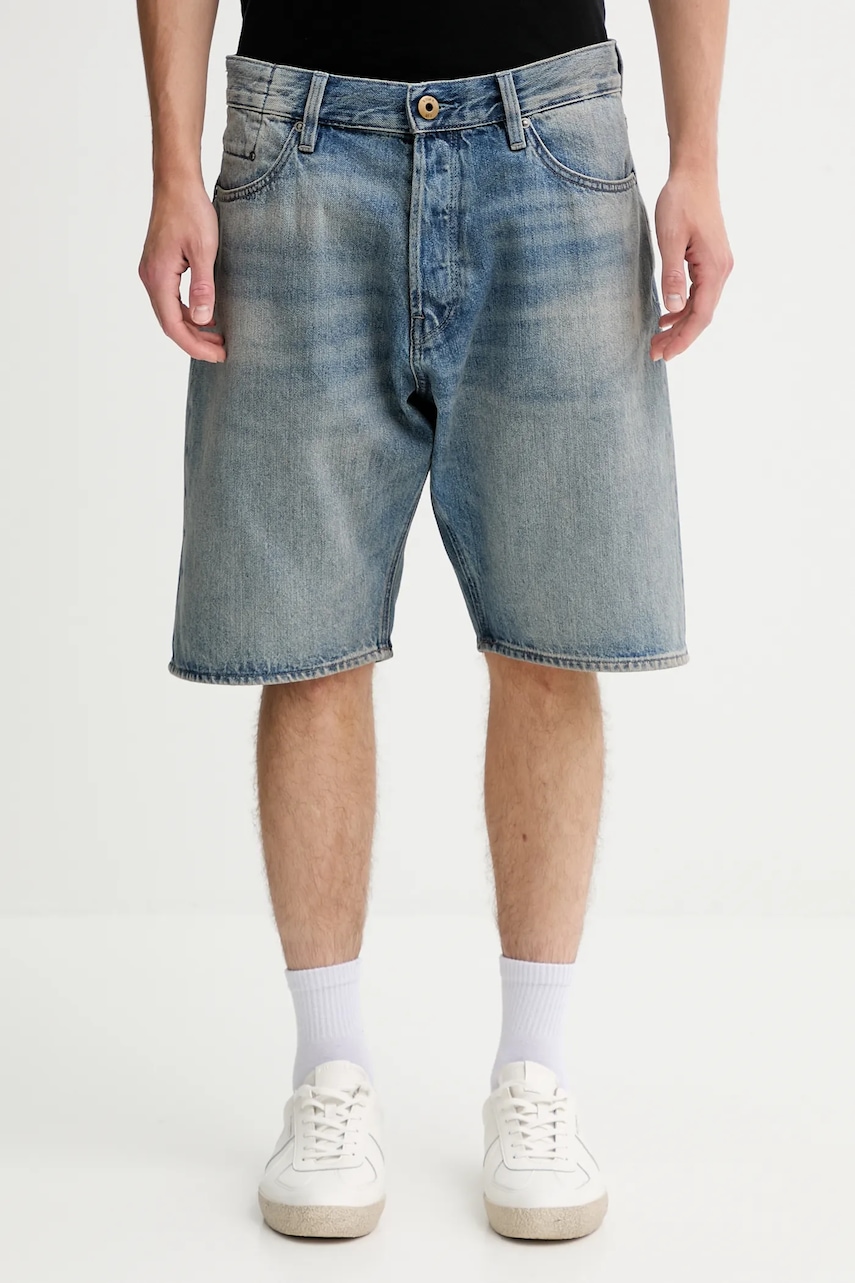 Levně Džínové šortky G-Star Raw pánské, modrá barva, D24411-D788