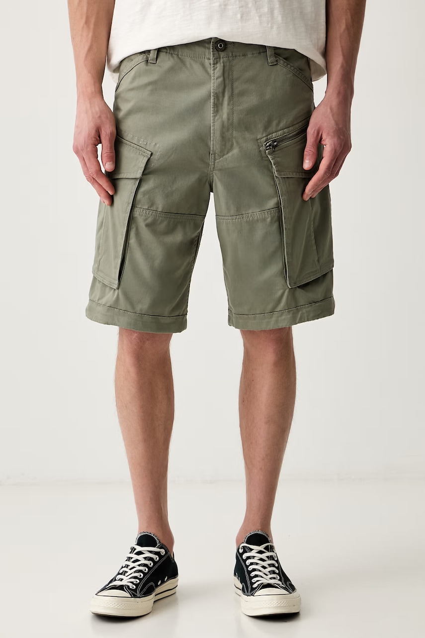 G-Star σορτς cargo ανδρικά βαμβακερά με ελαστάν Rovic zip relaxed 1\2