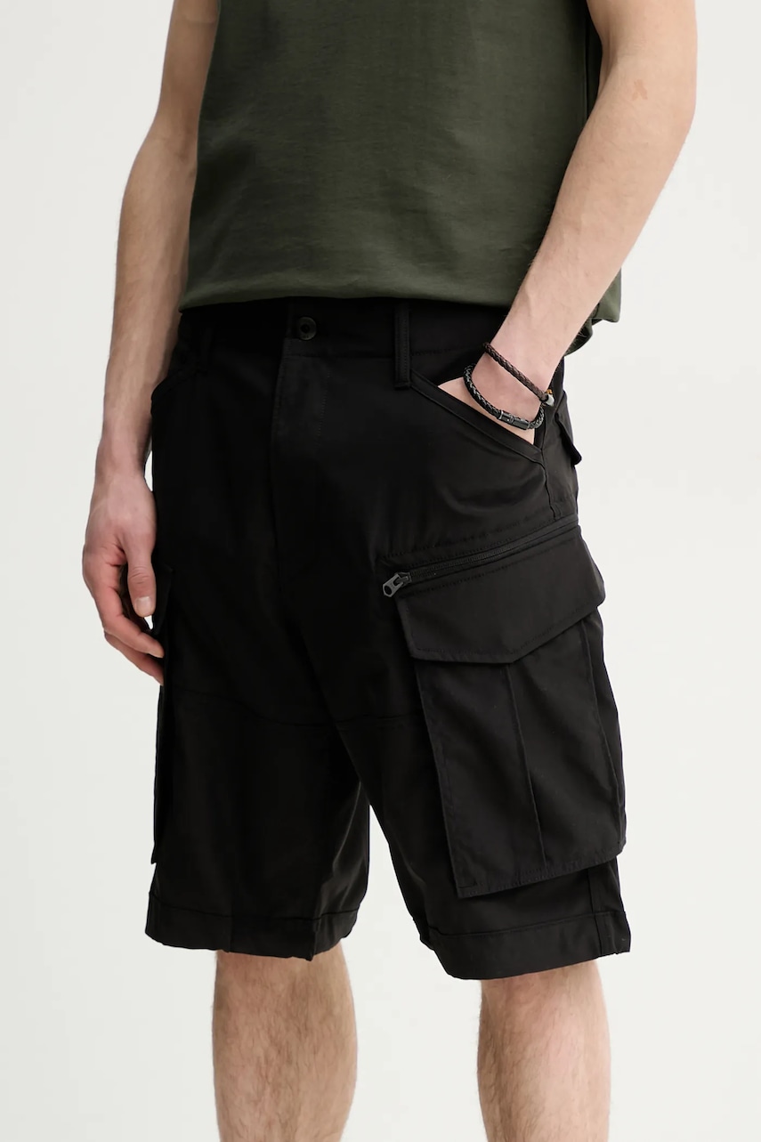 G-Star Raw pantaloni scurti barbati, culoarea negru, D08566-D909 G-Star Raw pantaloni scurti barbati, culoarea negru, D08566-D909