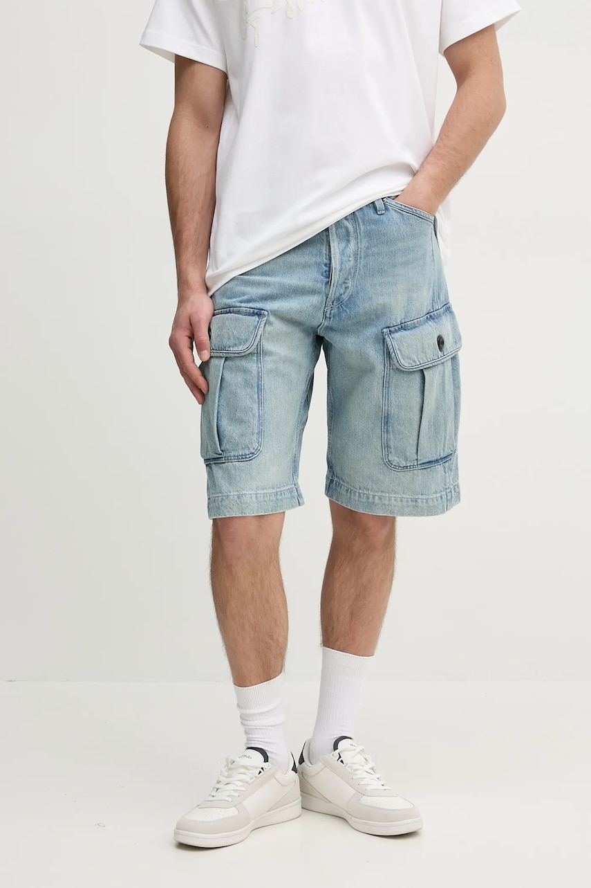 G-Star pantaloni scurți jeans bărbați, D26528-D788