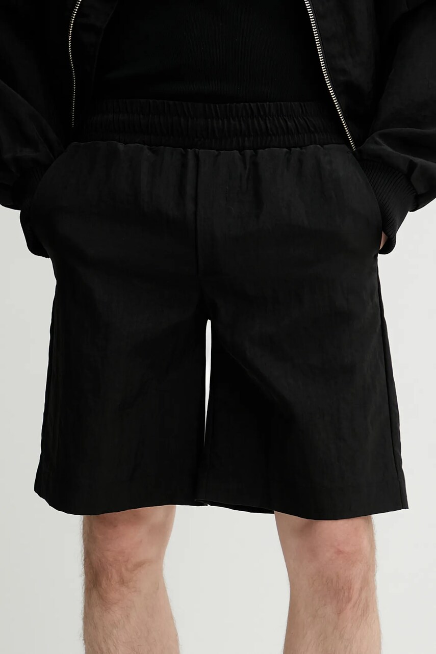 Won Hundred pantaloni scurți culoarea negru, 3528-13056