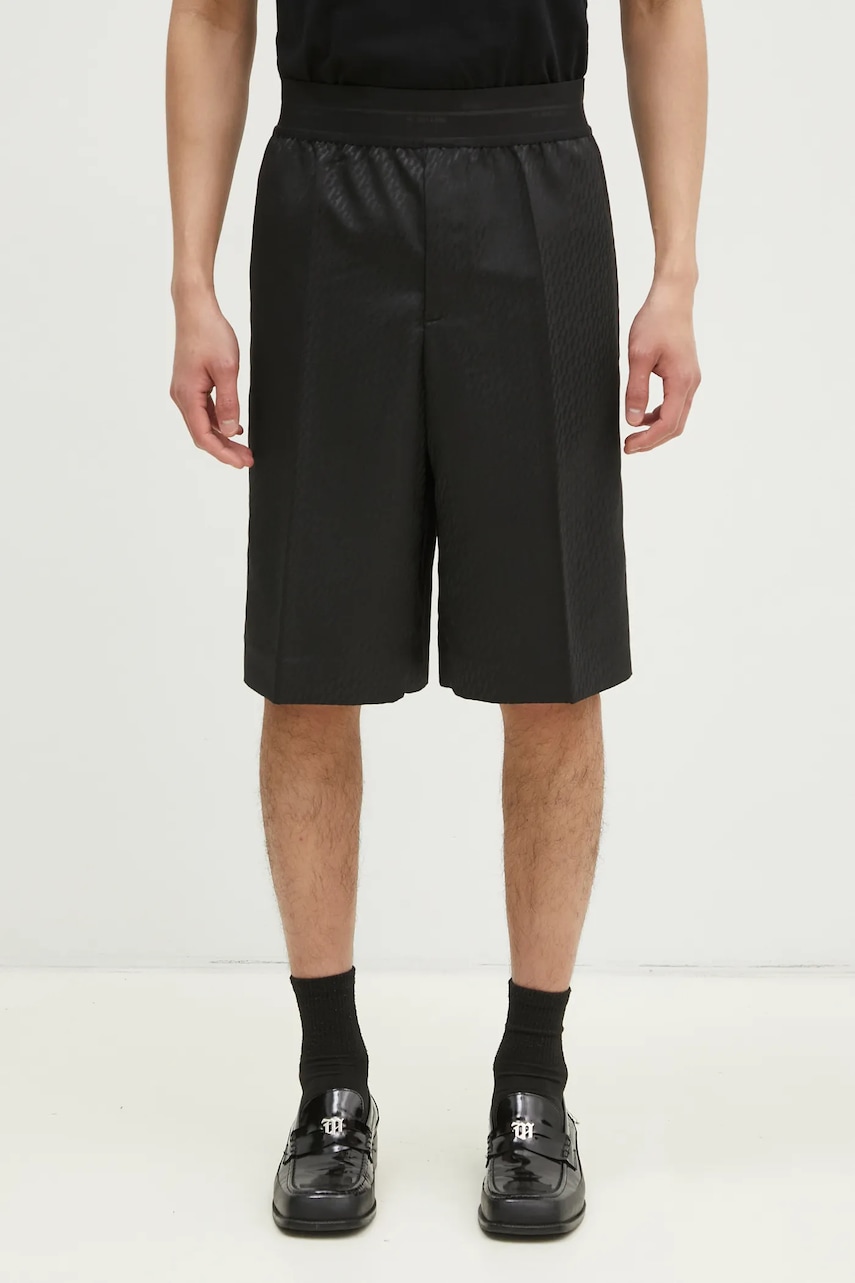 Helmut Lang szorty z domieszką wełny Lwb Car Short.Tonal