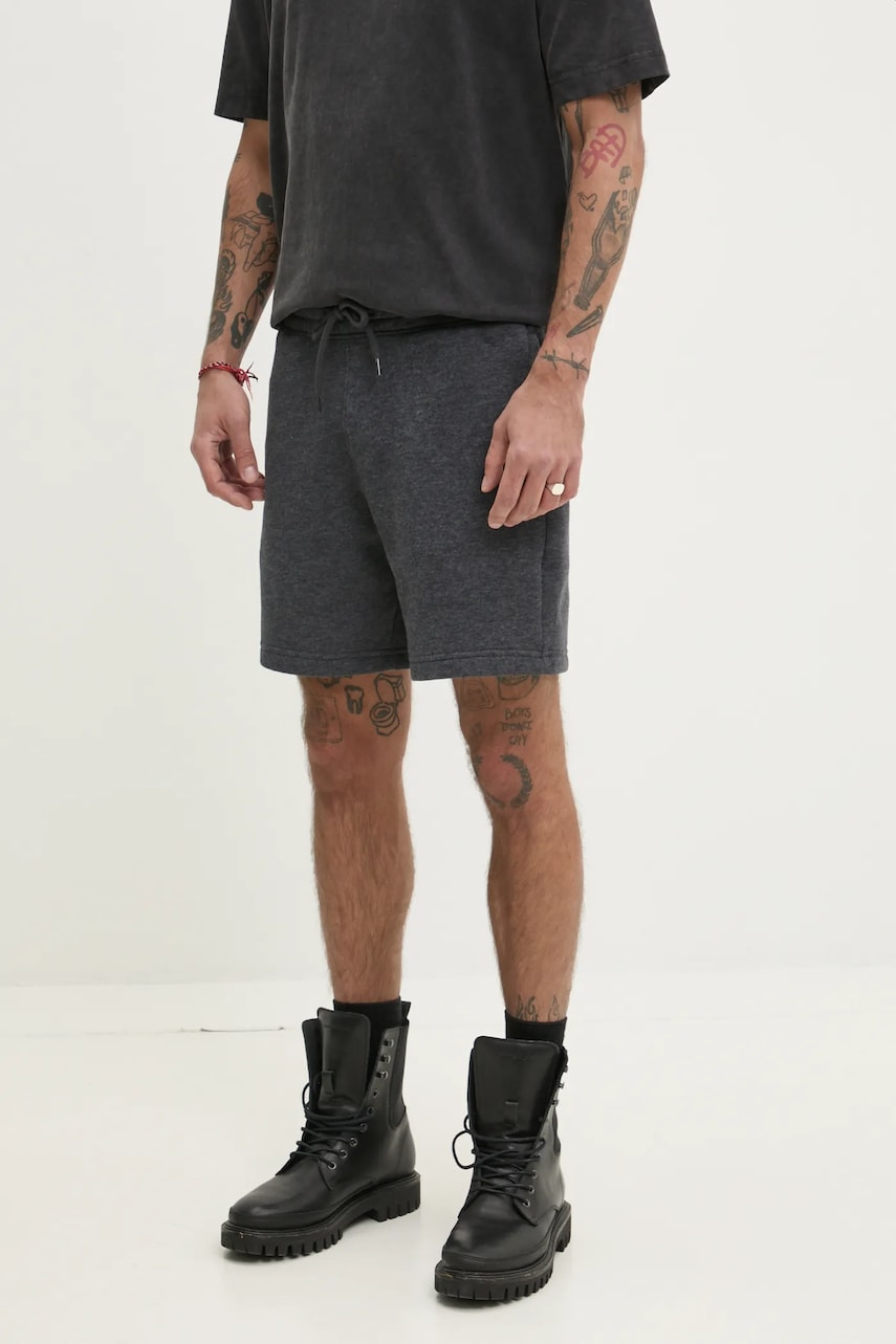 Hollister Co. pantaloni scurti barbati, culoarea gri, KI328-5030