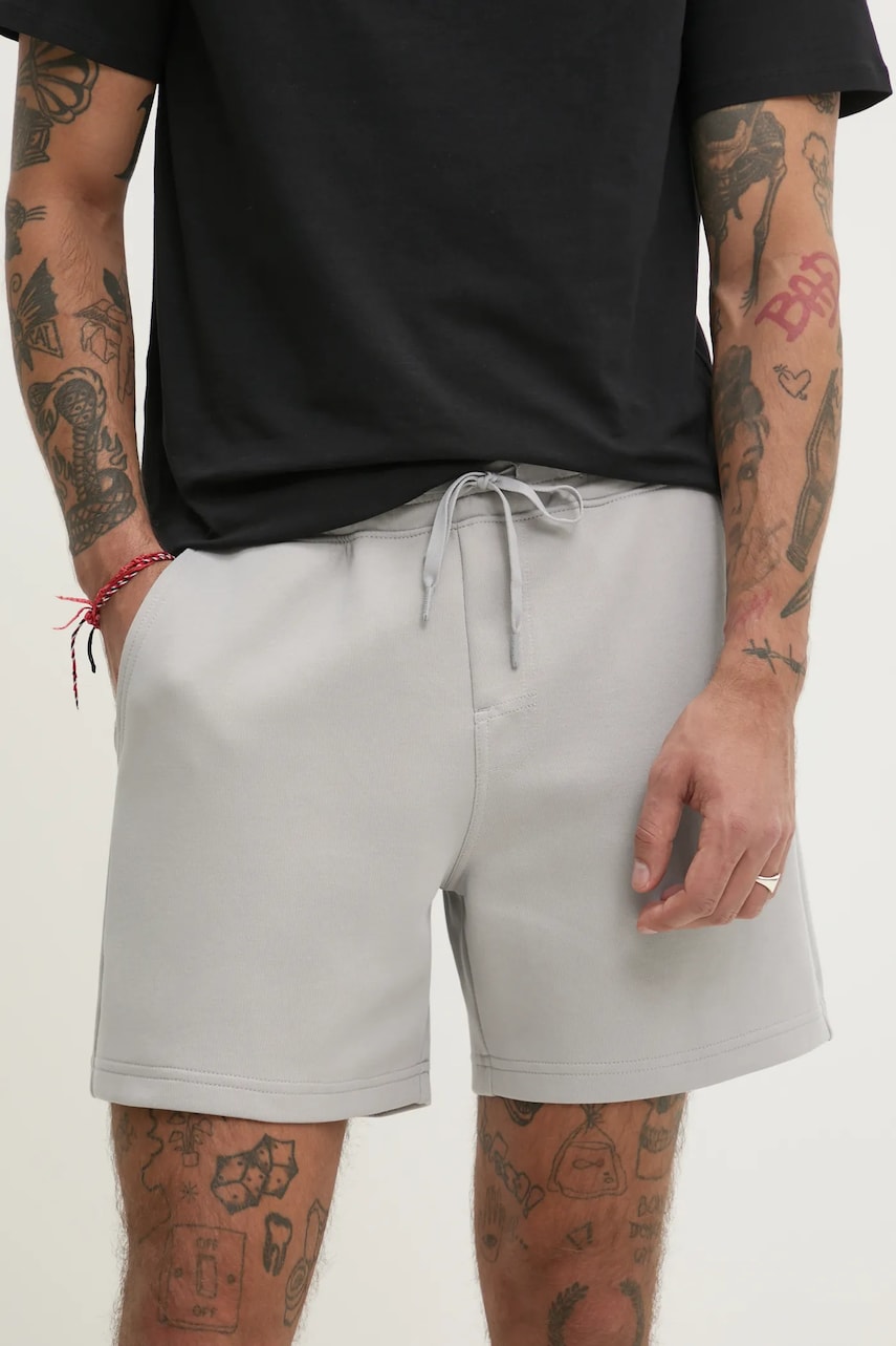 Hollister Co. pantaloni scurti barbati, culoarea gri, KI328-5057 Hollister Co. pantaloni scurti barbati, culoarea gri, KI328-5057