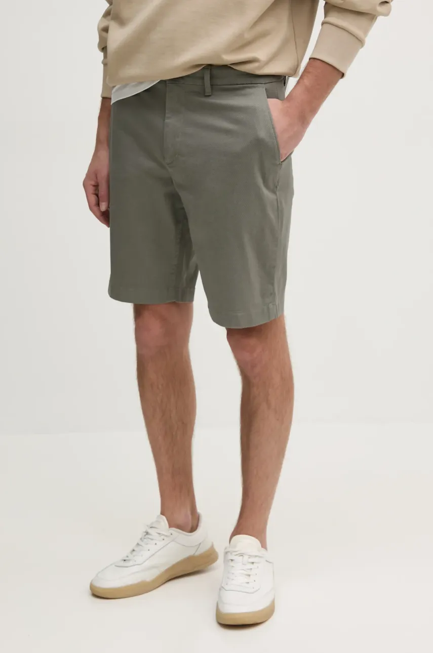Levně Kraťasy Tommy Hilfiger pánské, šedá barva, MW0MW38848