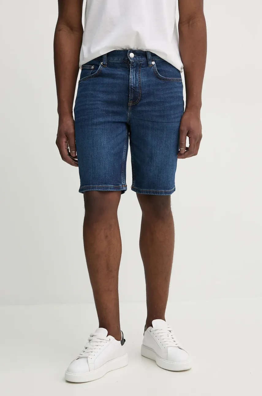 Levně Kraťasy Tommy Hilfiger pánské, tmavomodrá barva, MW0MW39196