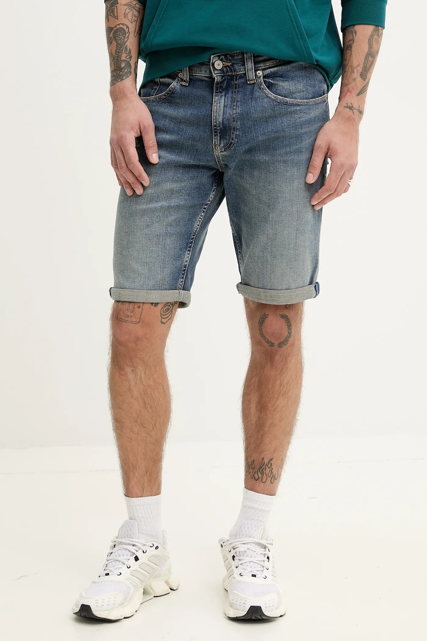 Tommy Jeans pantaloni scurți jeans bărbați, DM0DM20948