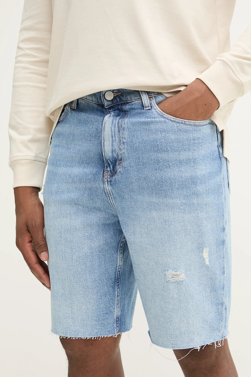 Tommy Jeans pantaloni scurți jeans bărbați, DM0DM20957 Tommy Jeans pantaloni scurți jeans bărbați, DM0DM20957