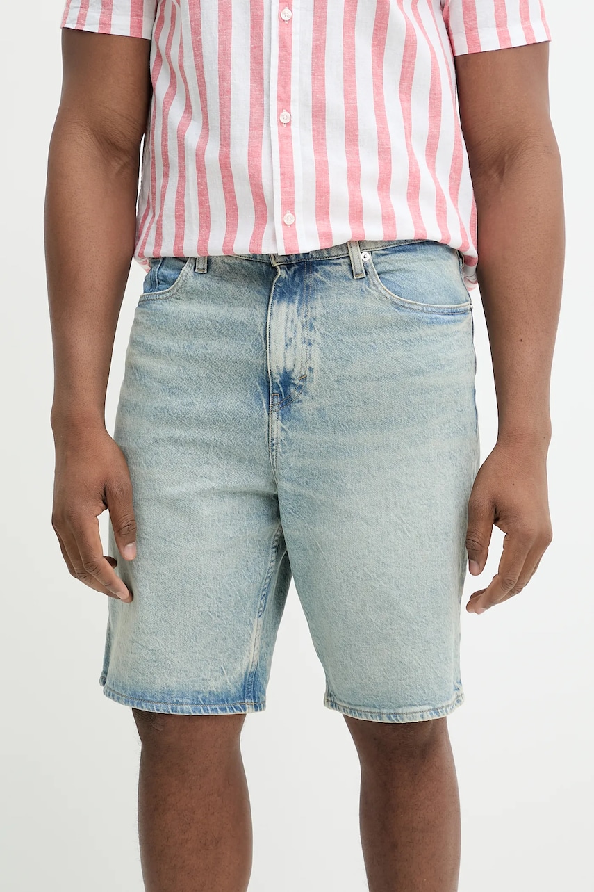 Tommy Jeans pantaloni scurți jeans bărbați, DM0DM20958