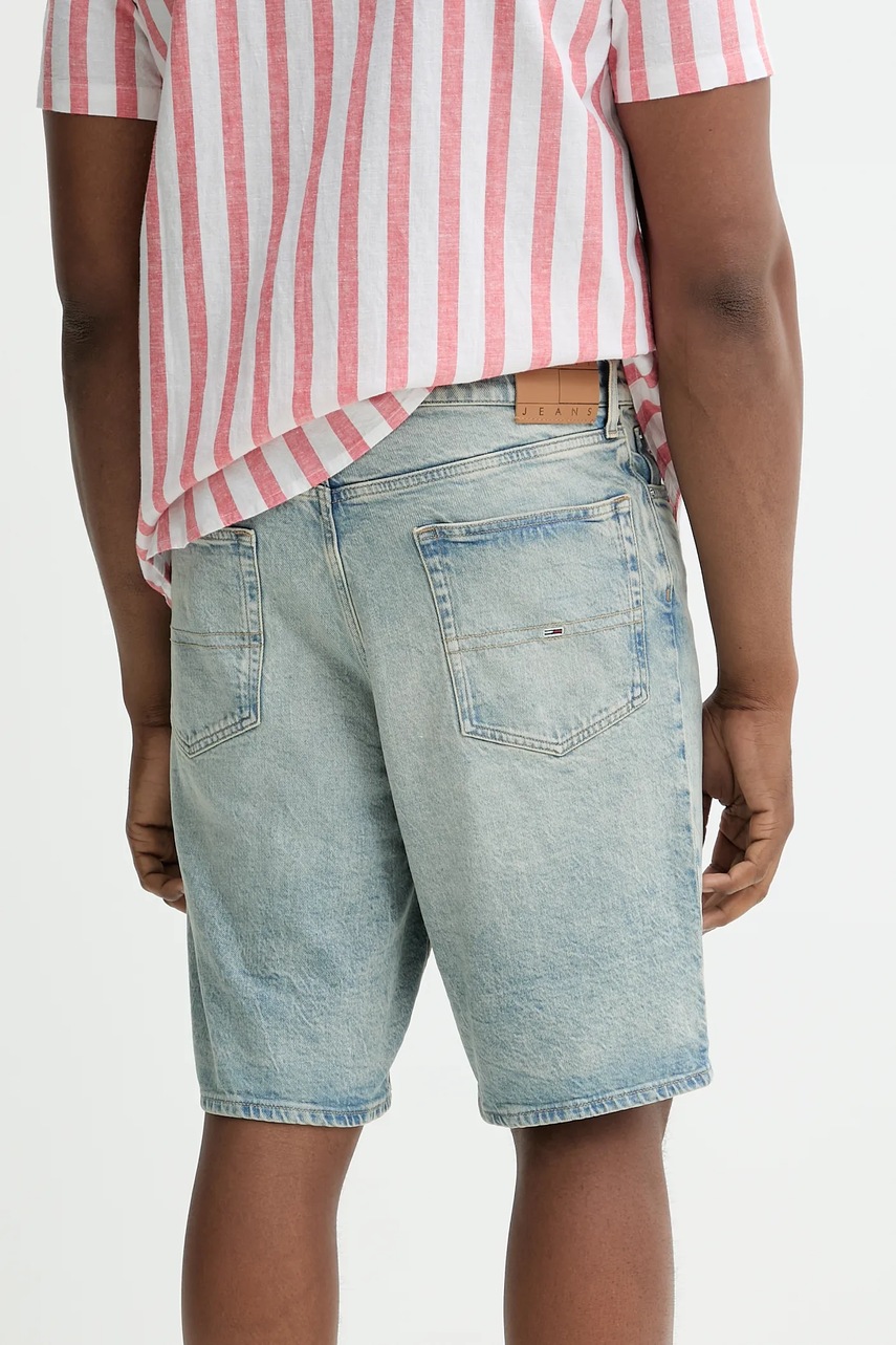 Rifľové krátke nohavice Tommy Jeans