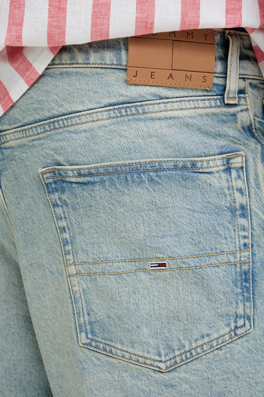 Rifľové krátke nohavice Tommy Jeans