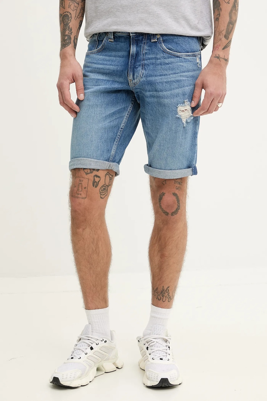 Tommy Jeans pantaloni scurți jeans bărbați, DM0DM21331
