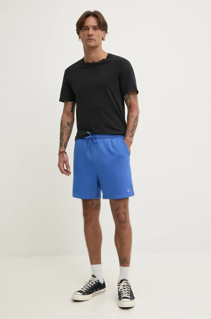Шорты Tommy Jeans мужские цвет фиолетовый DM0DM21931 Шорты Tommy Jeans мужские цвет фиолетовый DM0DM21931