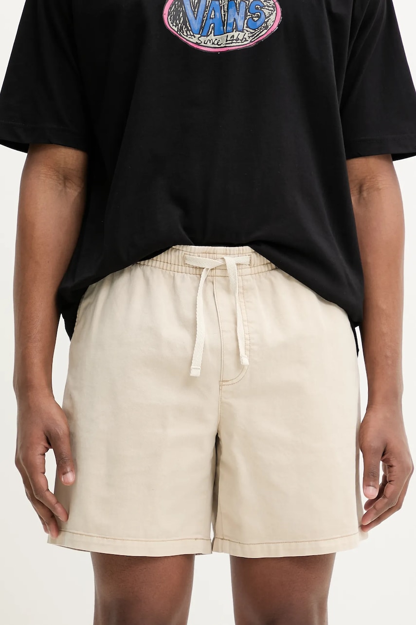 Tommy Jeans pantaloni scurti din bumbac barbati, culoarea bej, DM0DM21944 Tommy Jeans pantaloni scurti din bumbac barbati, culoarea bej, DM0DM21944