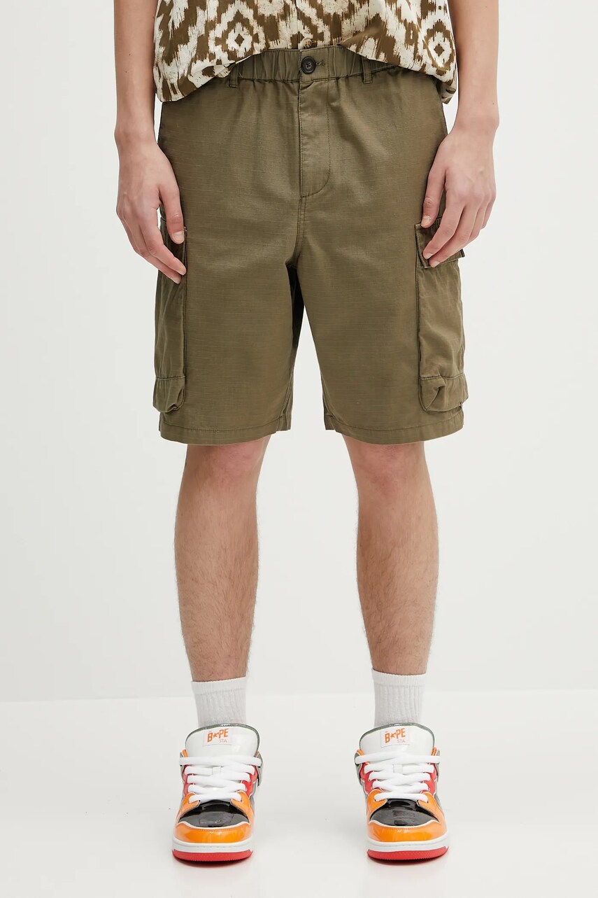 Barbour pantaloni scurți din bumbac Barbour Westmorland Ripstop Short culoarea verde, MST0063