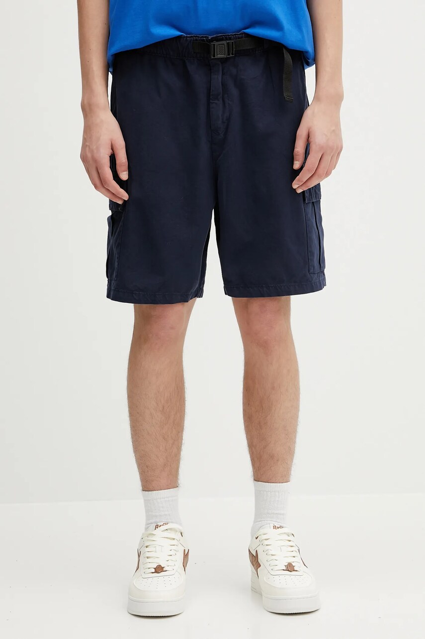 Barbour pantaloni scurți din bumbac Barbour Grindle Cargo Relaxed Short culoarea bleumarin, MST0062