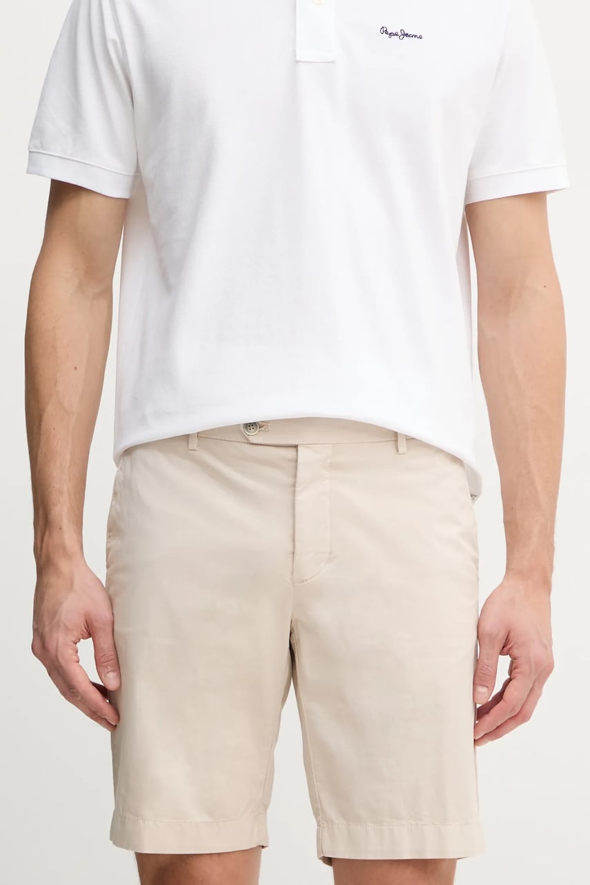 Hackett London pantaloni scurti barbati, culoarea bej, HM801339 Hackett London pantaloni scurti barbati, culoarea bej, HM801339