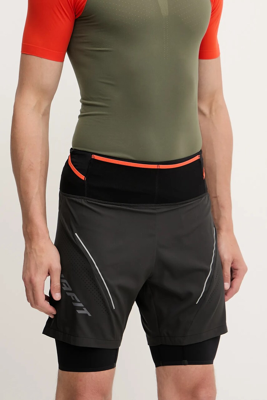 Dynafit pantaloni scurți outdoor Ultra 2in1 culoarea negru, 08.0000071458
