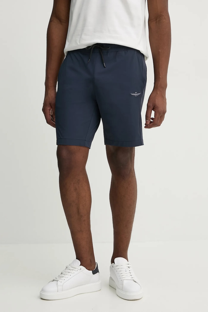 Aeronautica Militare pantaloni scurti barbati, culoarea albastru marin, BE244CT3264 Aeronautica Militare pantaloni scurti barbati, culoarea albastru marin, BE244CT3264