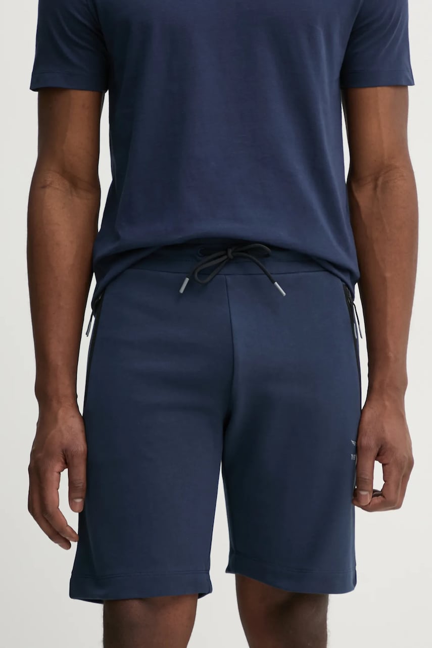 Aeronautica Militare pantaloni scurți din bumbac bărbați, culoarea bleumarin, BF014F581 Aeronautica Militare pantaloni scurți din bumbac bărbați, culoarea bleumarin, BF014F581