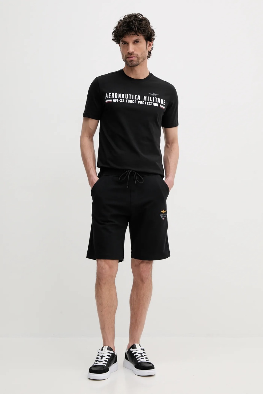 Шорты Aeronautica Militare мужские цвет чёрный BF017F459 Шорты Aeronautica Militare мужские цвет чёрный BF017F459