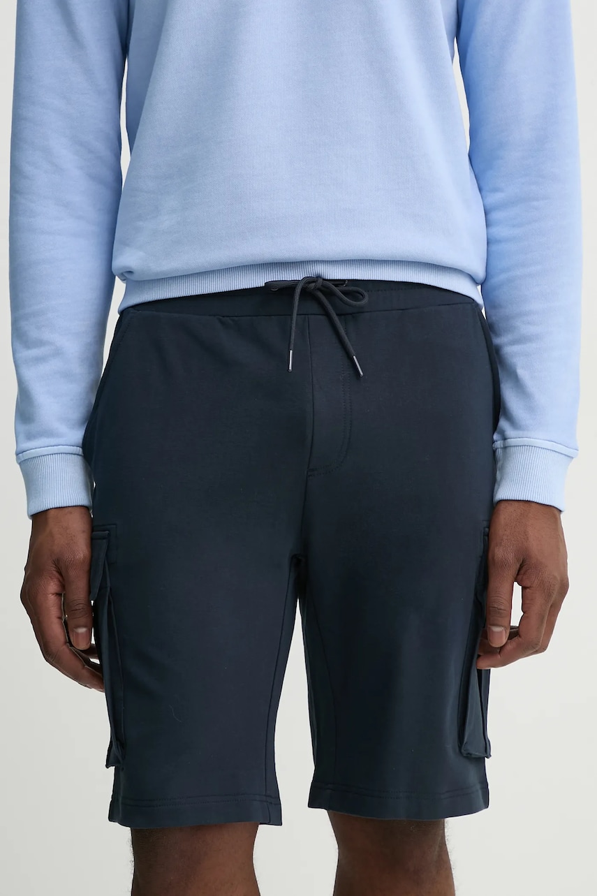 Aeronautica Militare pantaloni scurți bărbați, culoarea bleumarin, BF025F459 Aeronautica Militare pantaloni scurți bărbați, culoarea bleumarin, BF025F459