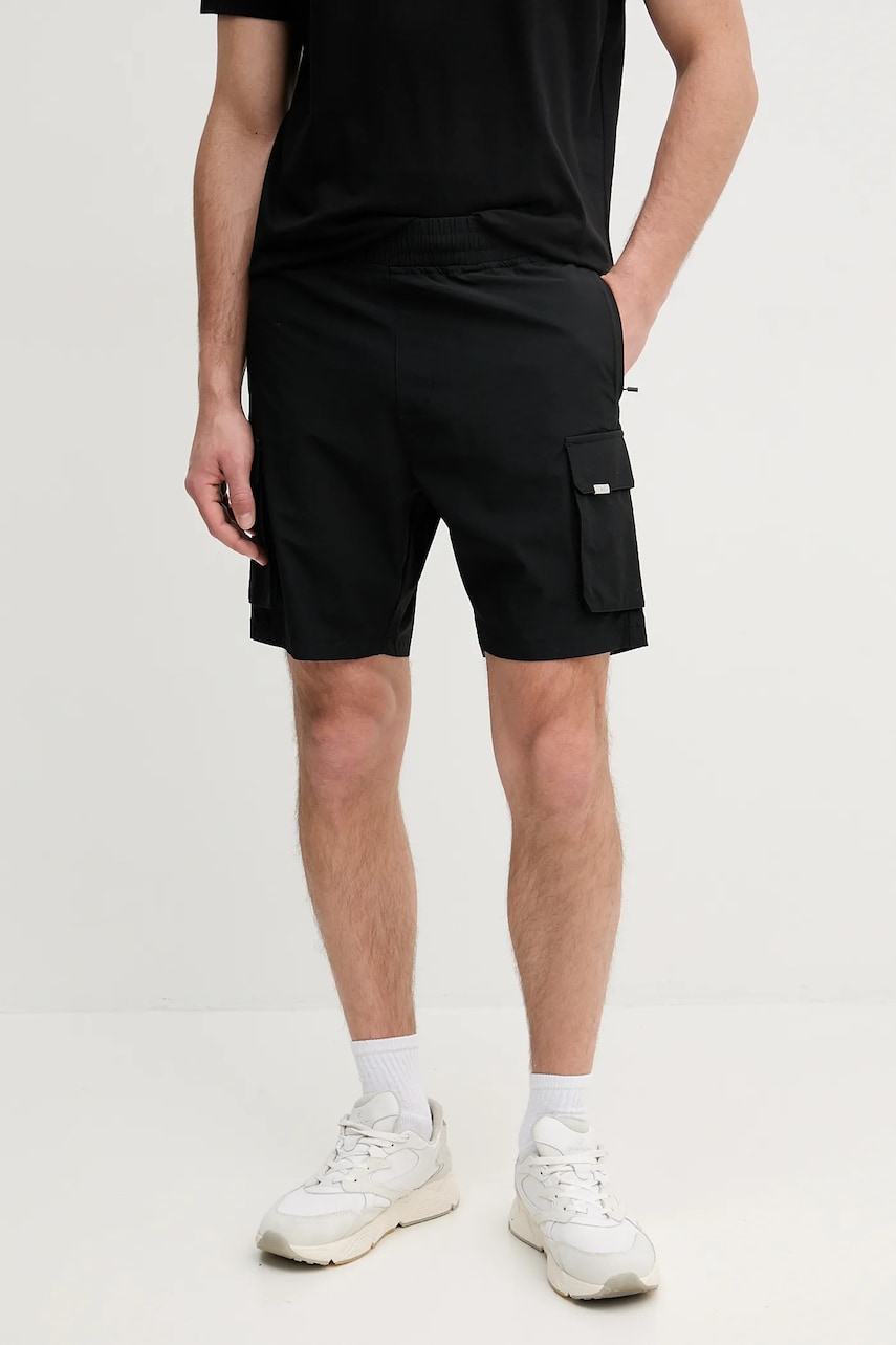 BALR. pantaloni scurți bărbați, culoarea negru, B1433.1021 BALR. pantaloni scurți bărbați, culoarea negru, B1433.1021