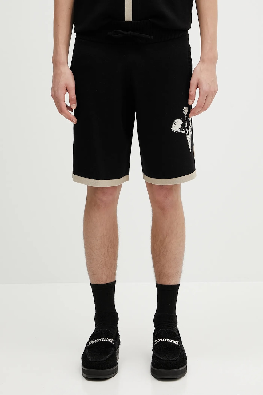 Filling Pieces pantaloni scurți Gardener culoarea negru, 91199851861