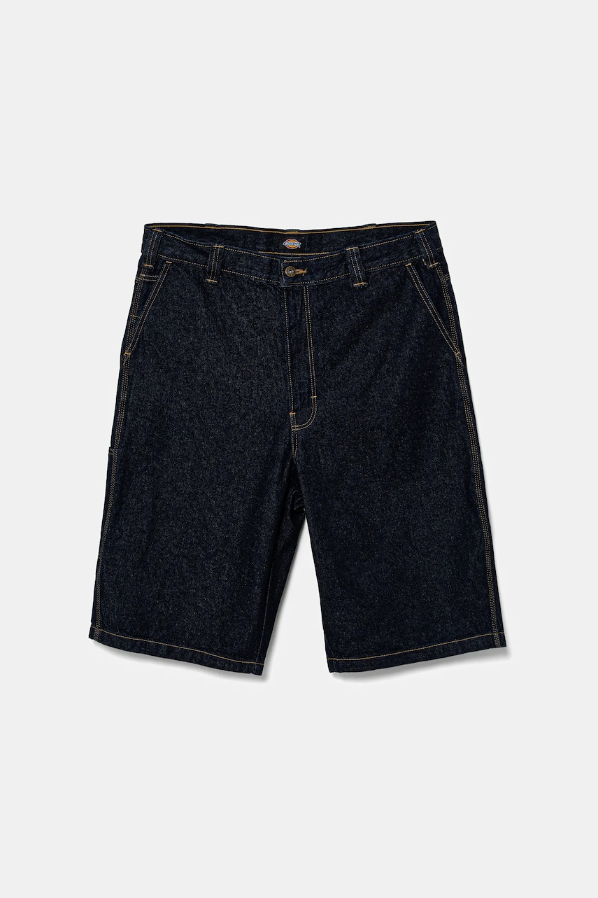 Dickies pantaloni scurți jeans culoarea bleumarin, DK0A4YSYRIN1