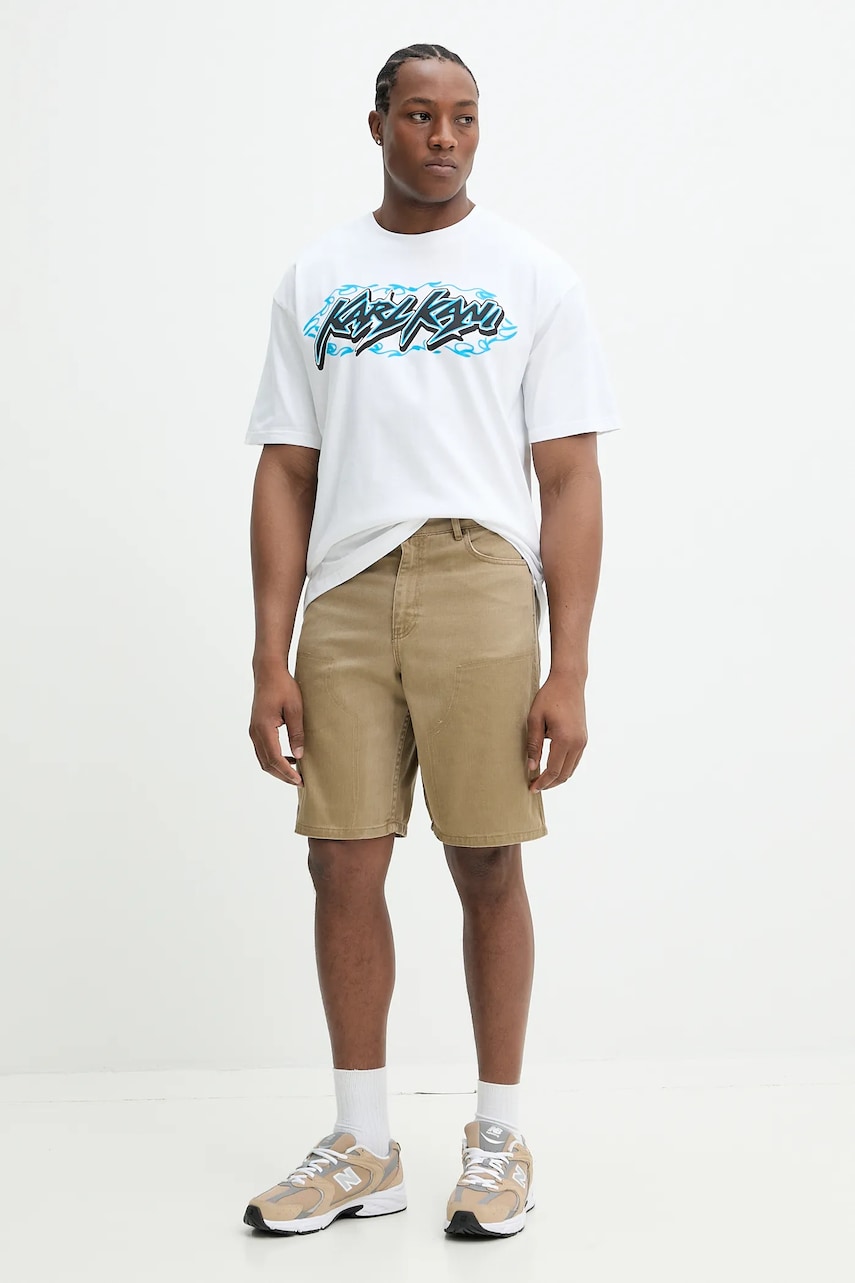 Джинсовые шорты Karl Kani мужские цвет зелёный 60100010 Джинсовые шорты Karl Kani мужские цвет зелёный 60100010