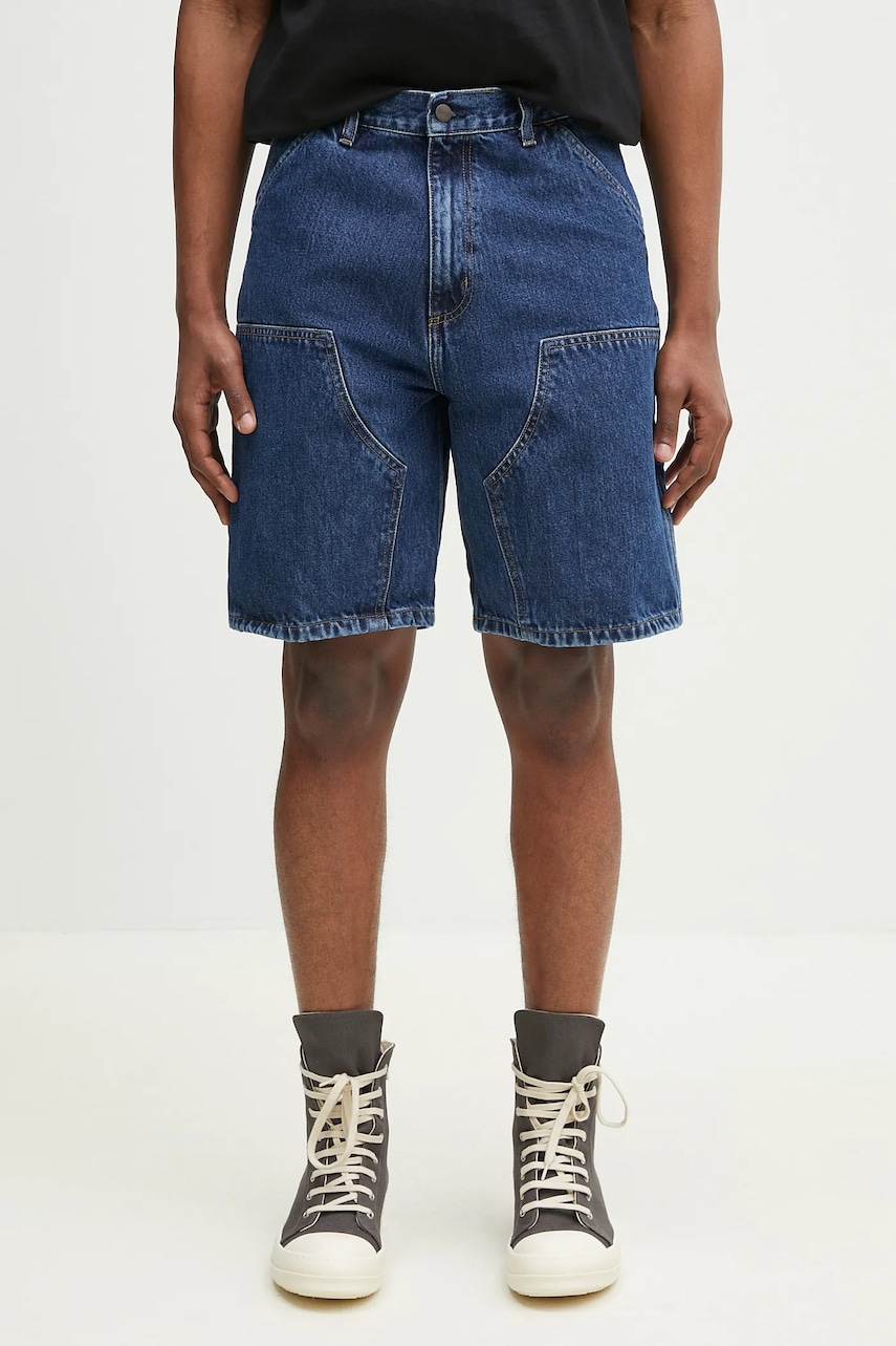 Carhartt WIP szorty jeansowe bawełniane Double Knee Short