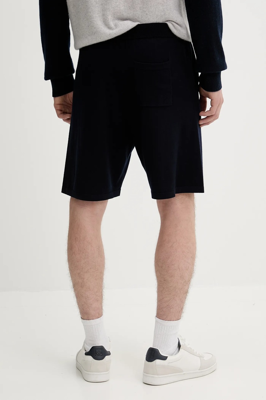 Μάλλινο σορτς FROM FUTURE ανδρικό, χρώμα: ναυτικό μπλε, MSH02672 φωτογραφία