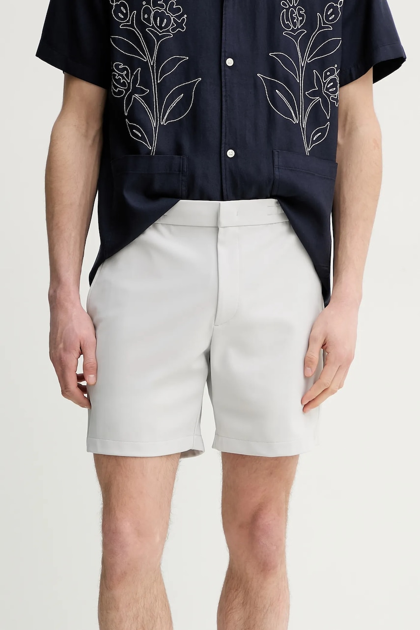 Theory pantaloni scurți bărbați, culoarea gri, M0597201 Theory pantaloni scurți bărbați, culoarea gri, M0597201