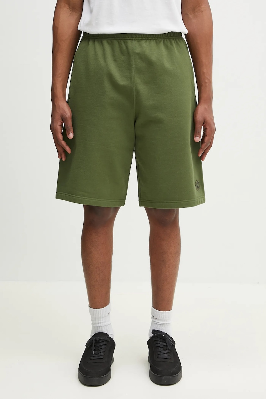 Kenzo pantaloni scurți din bumbac Boke Flower 2.0 bărbați, culoarea verde, FF55PA8334MC.50