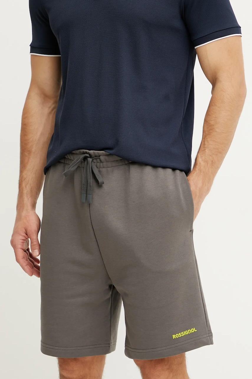 Rossignol pantaloni scurti Presset barbati, culoarea gri, RLNMP25 Rossignol pantaloni scurti Presset barbati, culoarea gri, RLNMP25