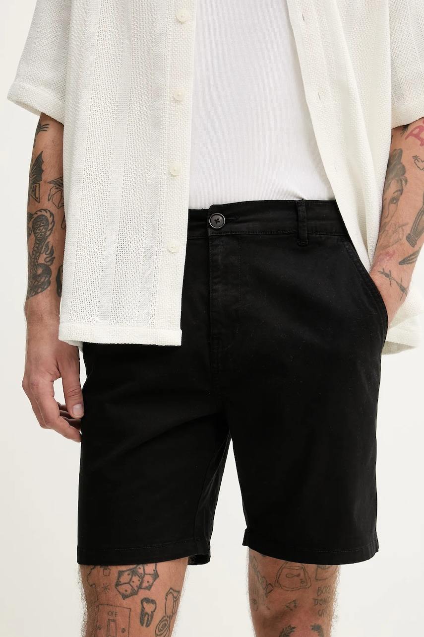 Resteröds pantaloni scurți Chin shorts bărbați, culoarea negru, 55251.6410 Resteröds pantaloni scurți Chin shorts bărbați, culoarea negru, 55251.6410