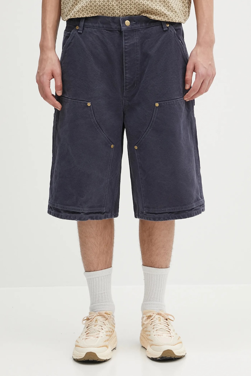 Levně Bavlněné šortky AMBUSH Canvas Carpenter Short Pants pánské, tmavomodrá barva, 12115320