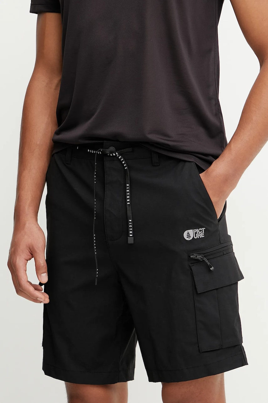 Picture pantaloni scurți outdoor Alpho culoarea negru, MSH0120