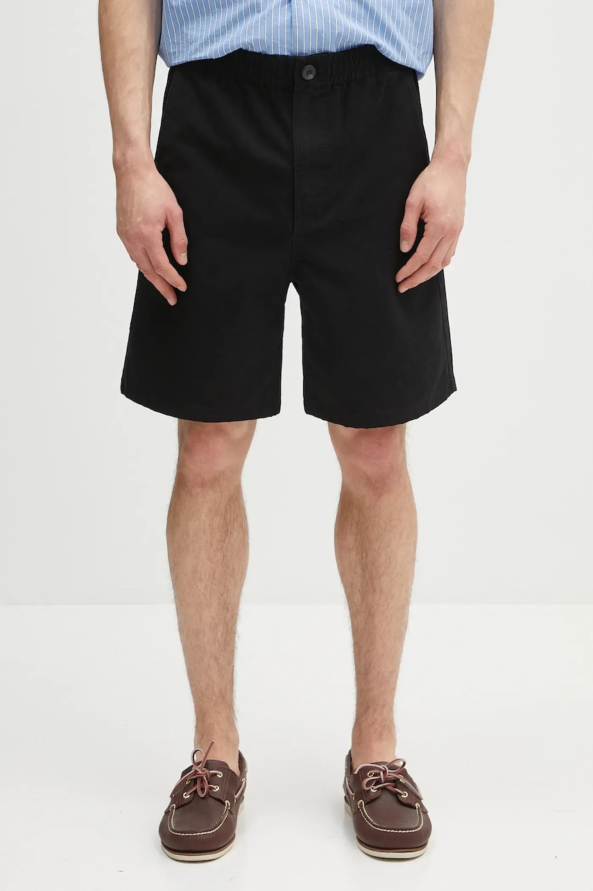 A.P.C. pantaloni scurți jeans Short Norris culoarea negru, COGBJ.H10186