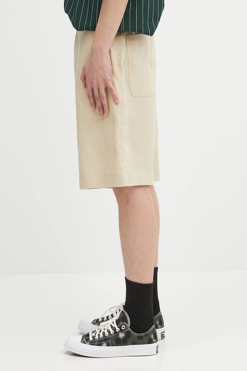 Льняные шорты Paul Smith цвет бежевый M1R-437Z-P01427 Льняные шорты Paul Smith цвет бежевый M1R-437Z-P01427