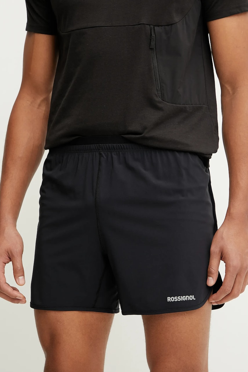 Rossignol pantaloni scurți sport SAPA culoarea negru, RLNMP30 Rossignol pantaloni scurți sport SAPA culoarea negru, RLNMP30