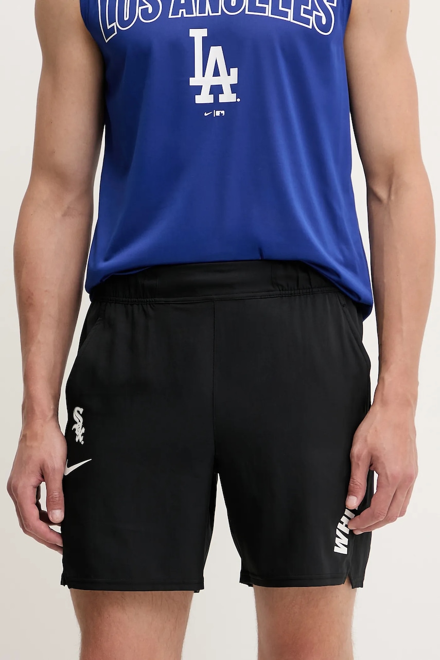 Nike pantaloni scurți de antrenament Chicago White Sox culoarea negru, 01NA-00A-RX-F0V