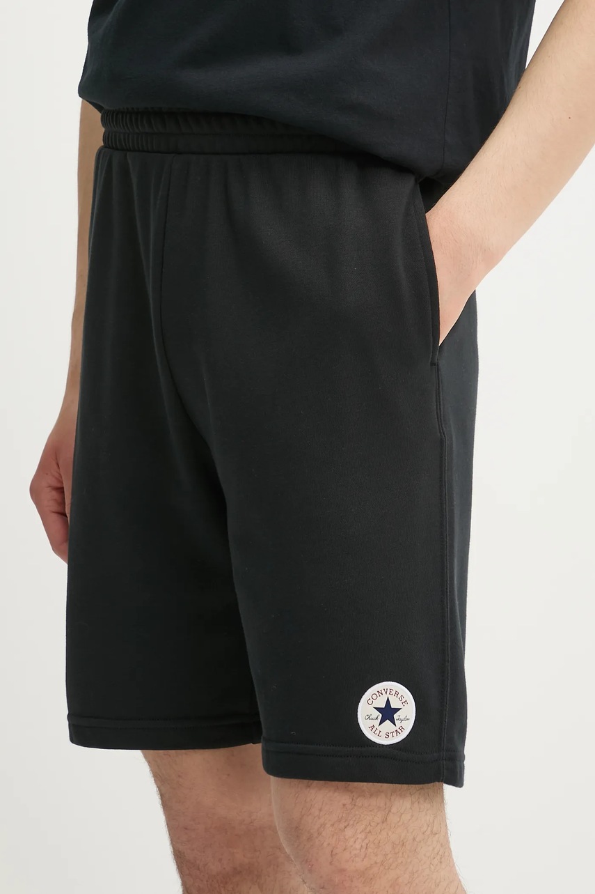 Converse pantaloni scurți culoarea negru, neted, 10026979-A01