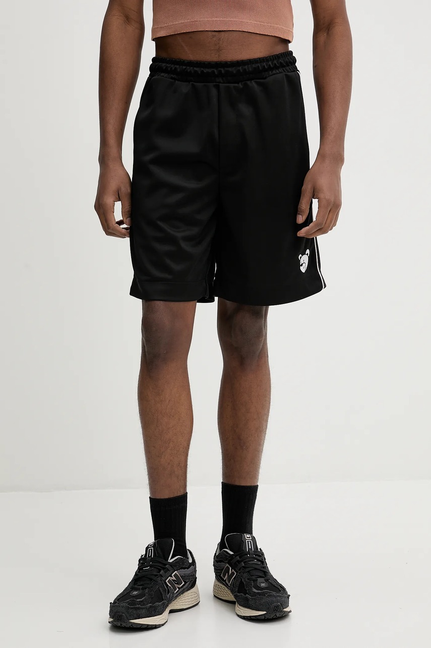 Inbetweeners pantaloni scurți culoarea negru, cu imprimeu, S5TWUABE021