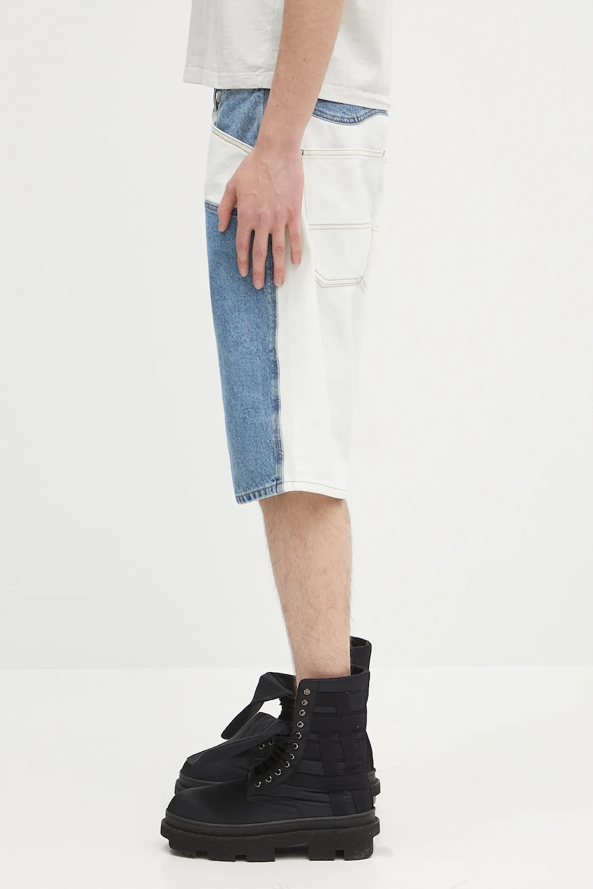 Rifľové krátke nohavice Aries Patchwork Western Carpenter Shorts