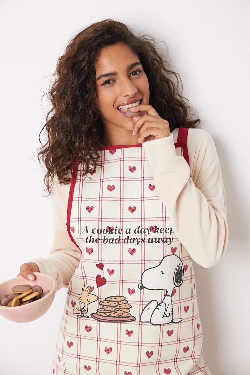 women\'secret șorț SNOOPY culoarea bej, 1378892