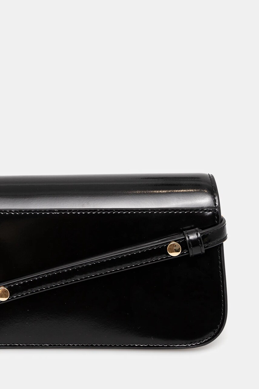 Tory Burch bőr táska Robinson fekete, 161831.001 termék 2. képe