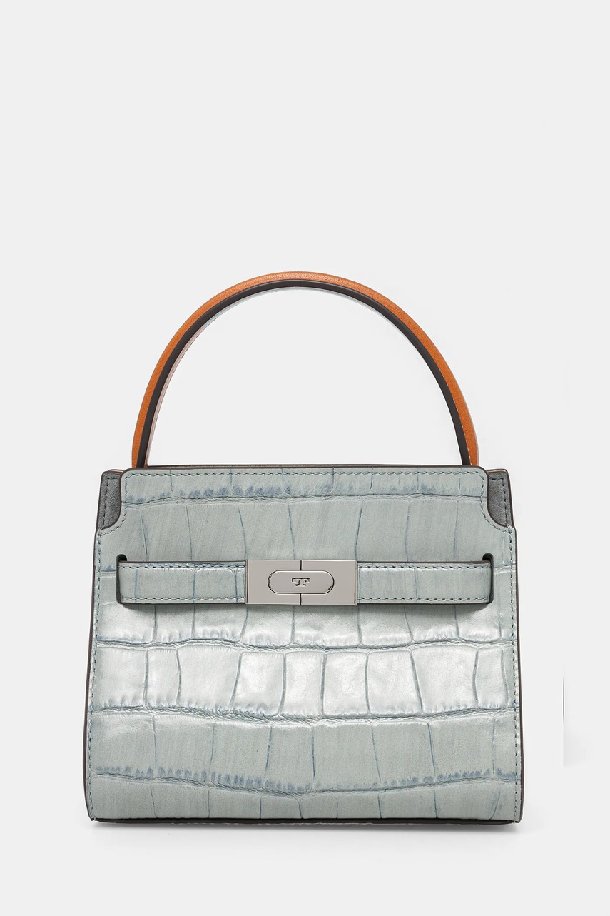 

Кожена чанта Tory Burch Lee Radziwill в синьо 162242.400, Син