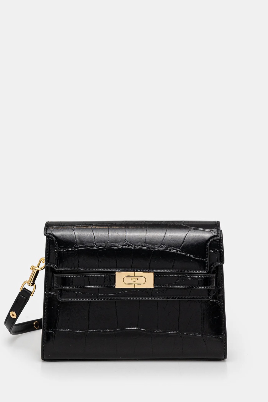 

Кожена чанта Tory Burch Lee Radziwill в черно 162247.001, Черен